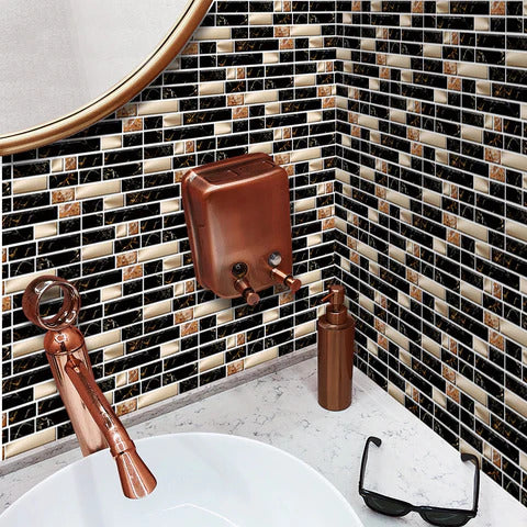 New 24Pcs Brick Tile Stickers