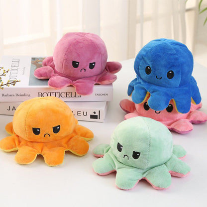 Double Sided Reversible Octopus Plush Toy