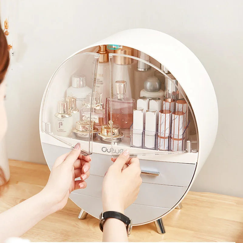 Oval Shaped Cosmetic Organizer, Jewerly and Cosmetic Organizer 