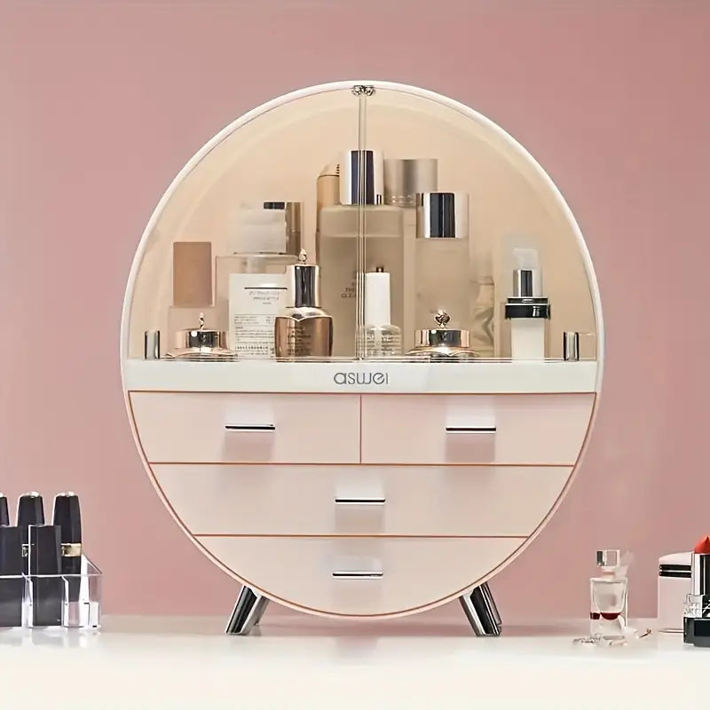 Oval Shaped Cosmetic Organizer, Jewerly and Cosmetic Organizer 