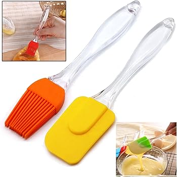2-Pack Silicone Spatula & Brush