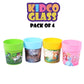 Pack of 4 Kidco Kids Cartoon Characters Glass
