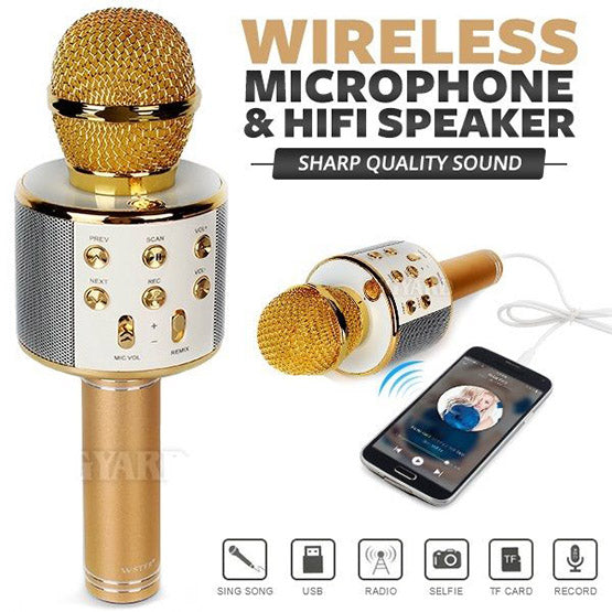 Portable Bluetooth Speaker with Microphone Set