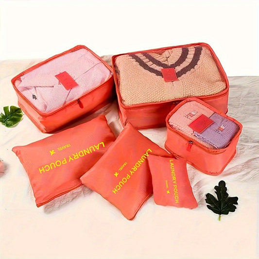 Premium Travel Packing Cubes Set – Suitcase Organizer Pouches (6PCS)