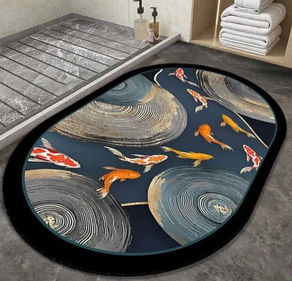 Quick-Dry Water Absorbent Mat – Anti-Slip Bathroom Floor Mat for Home