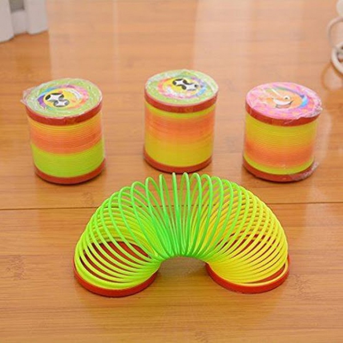 1PC Rainbow Coil Party Walking Slinky Spring Toy