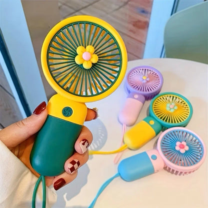Random Design Mini Hand Fan
