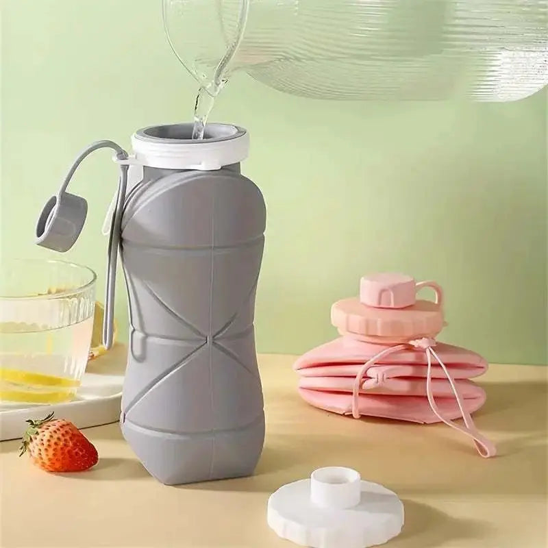 Reusable Silicone Collapsible Water Bottle, Home and Living 