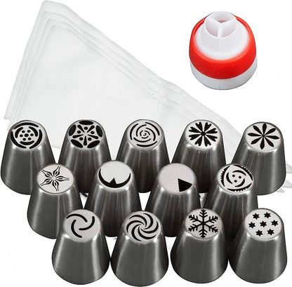 10 PC Russian Icing Piping Pc Dessert Cake Decorating Nozzle Set