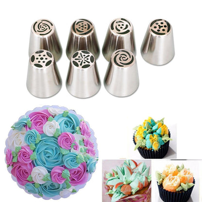 10 PC Russian Icing Piping Pc Dessert Cake Decorating Nozzle Set