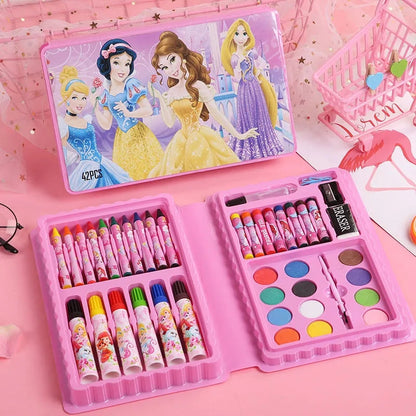 42 Pcs Drawing Color Kit Stationary Set With Crayon & Water Color Set