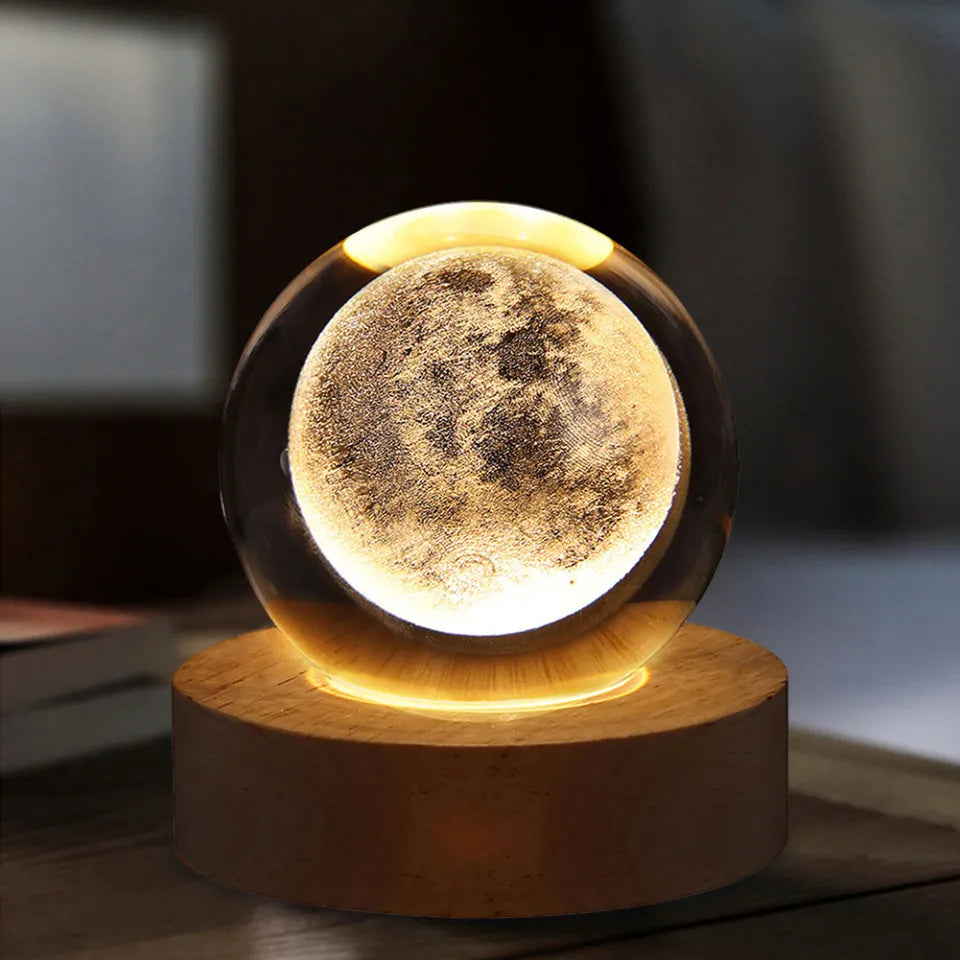 3D Lua Crystal Ball Lamp