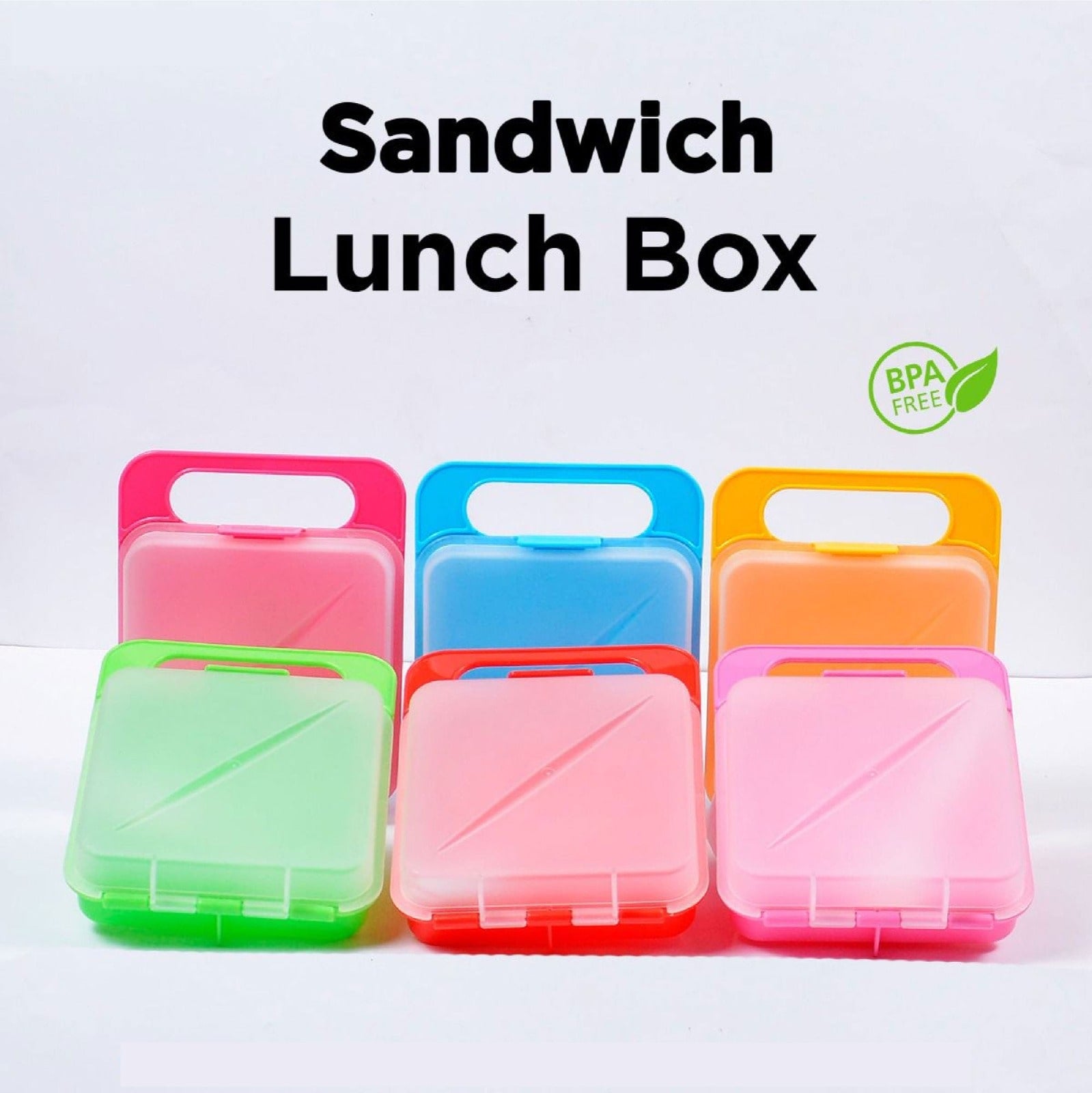 Sandwich Lunch Box With Fork for Kid Under One Dollar