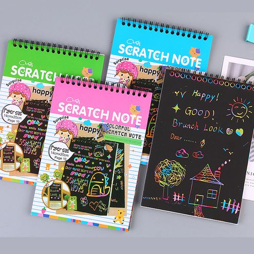 1Pcs Scratch and Sketch An Activity Book For Kids (10 Pages Each Book)