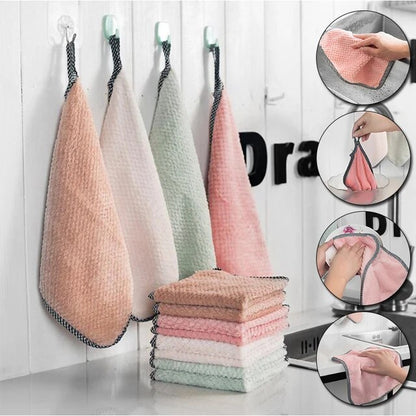 Super Absorbent Kitchen Soft Microfiber Towels(Size: 9.5*9.5 inch)