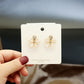Shiny Rhinestone Acrylic Bejeweled Earrings