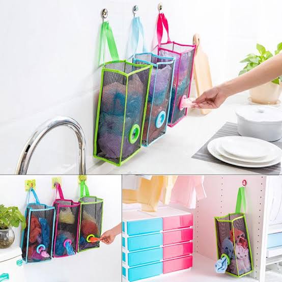 Multi-Purpose Hanging Bag Organizer, Under One Dollar 