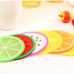 3 PC Silicone Fruit Cup Mat Coaster Insulation Pad