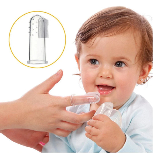 Silicone Extra Soft Safe Baby Teether Finger Toothbrush
