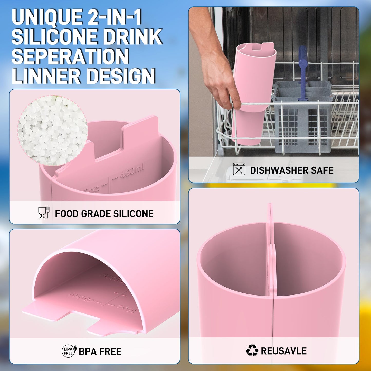 Silicone Travel Mug With Built In Compartments, Home and Living 