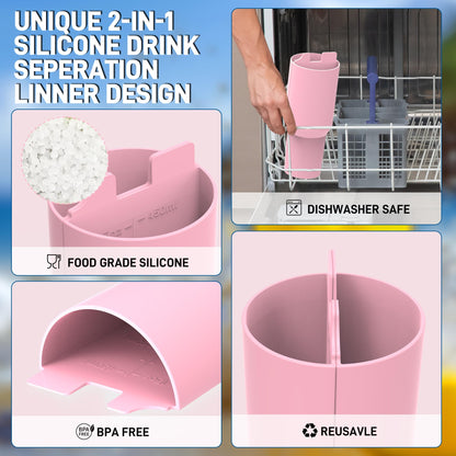 Silicone Travel Mug With Built In Compartments, Home and Living 