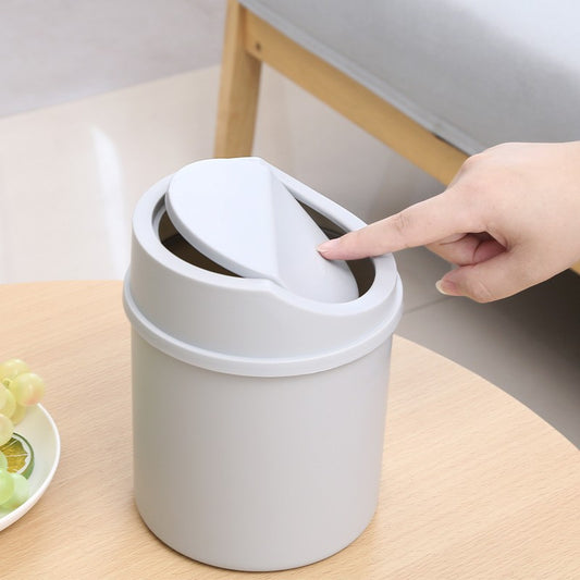 Small Plastic Desktop Trash Bin For Office & Kitchen, Home and Living 