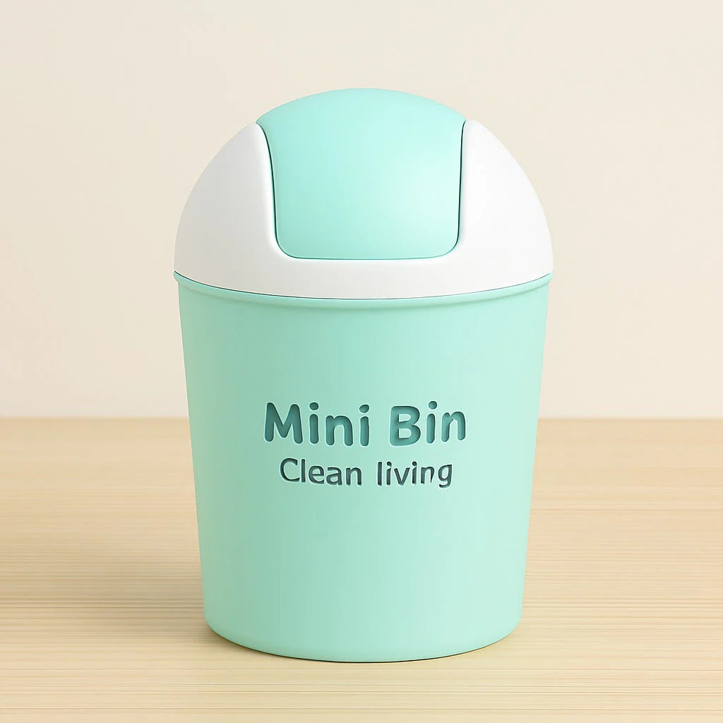 Small Plastic Desktop Trash Bin For Office & Kitchen, Home and Living 