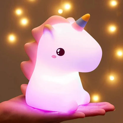Touch Soft Unicorn Lamp Cozy & Comforting Light, Home and Living 