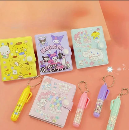 Mini Cute Autograph Notebook & Pen Combo