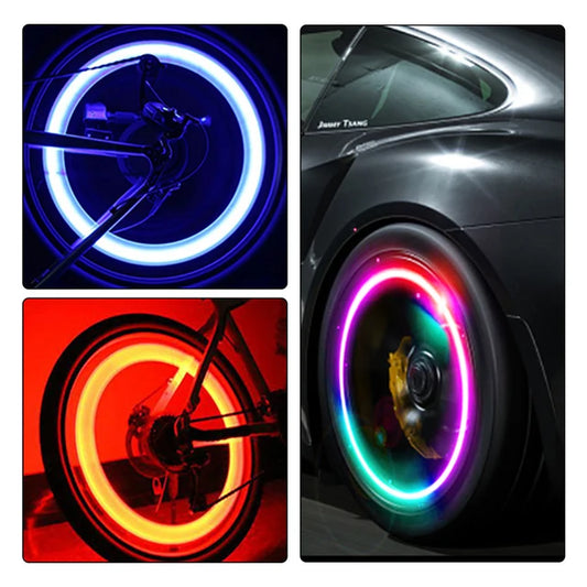 2PCS Car Wheel LED Light Motorcycle Bike Light