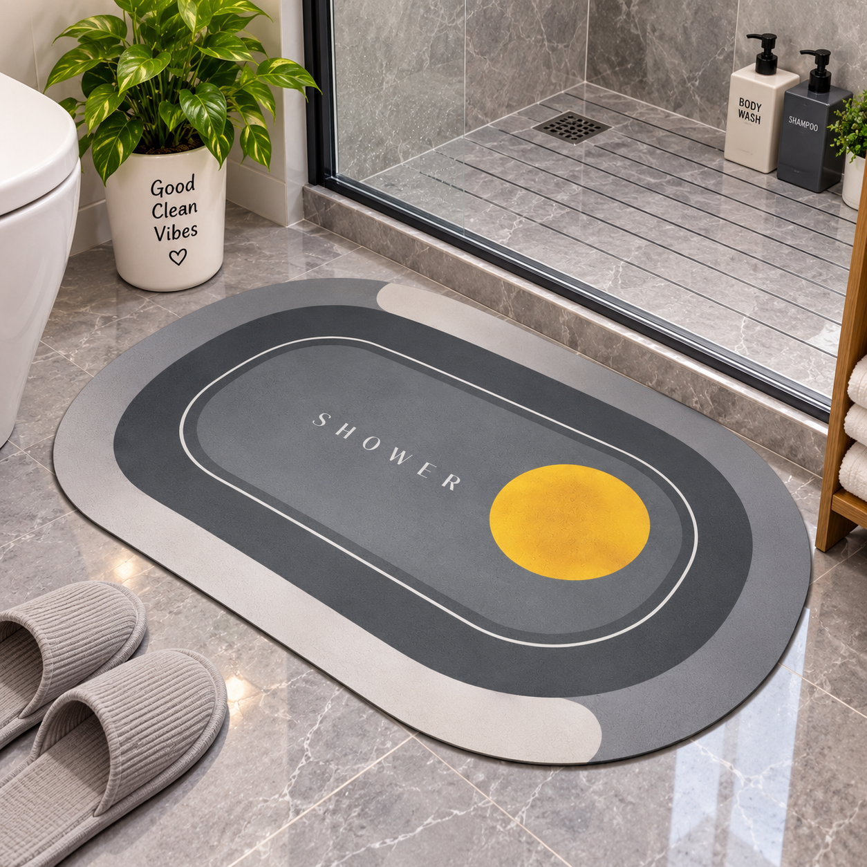 Water Absorbent Floor Mat – Quick-Dry Anti-Slip Mat for Clean & Dry Floors
