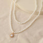Bright Luster Multilayer Imitation Pearl Necklace