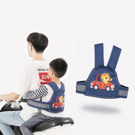 Kids Adjustable Bicycle Safety Harness Strap For Secure Riding