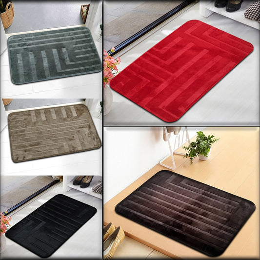 Microfiber Anti-Slip Door Mat(Random Colour)