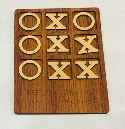 Wooden Tic-Tac-Toe Games Toys For Kids.