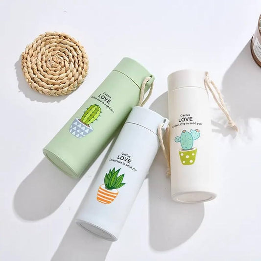 Cactus Design Insulated Water Bottle