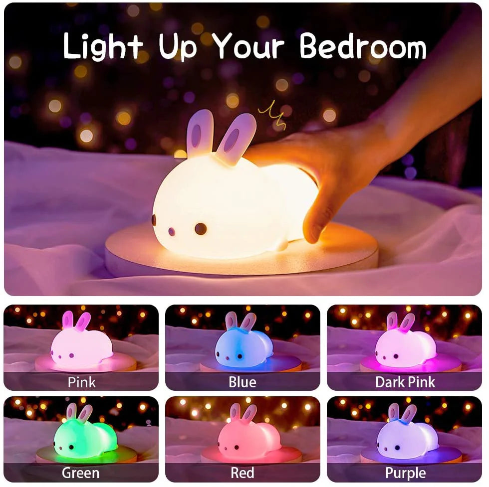 Cute Rabbit Silicone Lamp