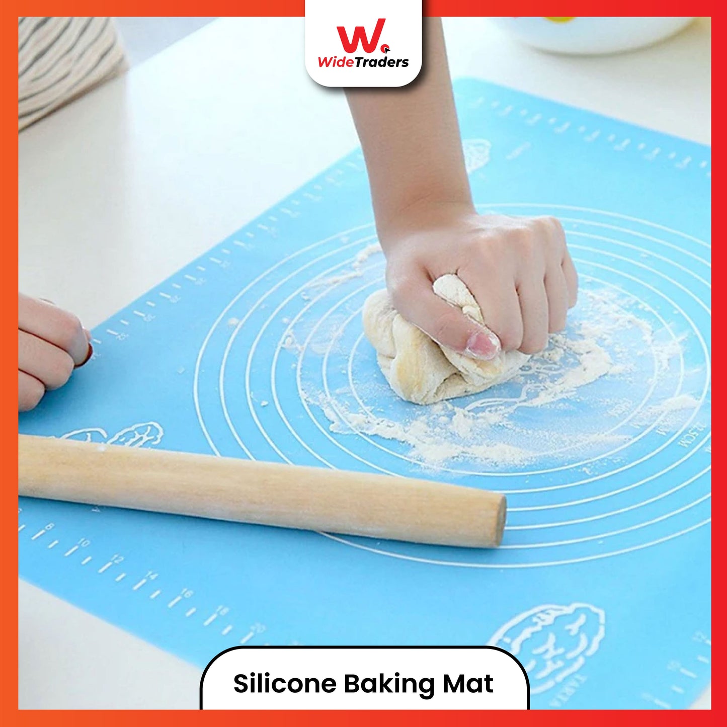 Silicone Kitchen Kneading Dough Mat Cooking Cake Baking Mat