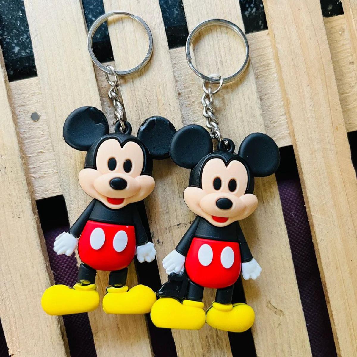 1 Pcs Cute Mickey Fancy Rubber Keychain