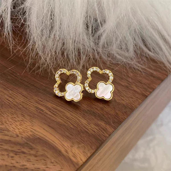 Embrace Nature's Beauty with Flower Cleef Earrings