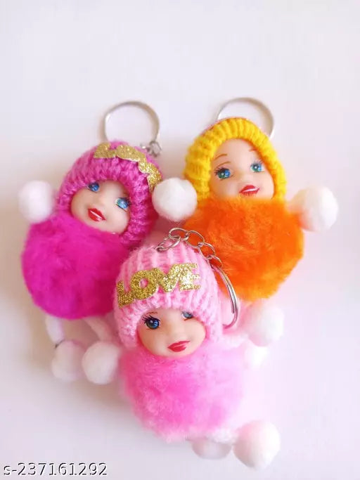 1 Pcs Beautiful Doll Keychain(Random colour)