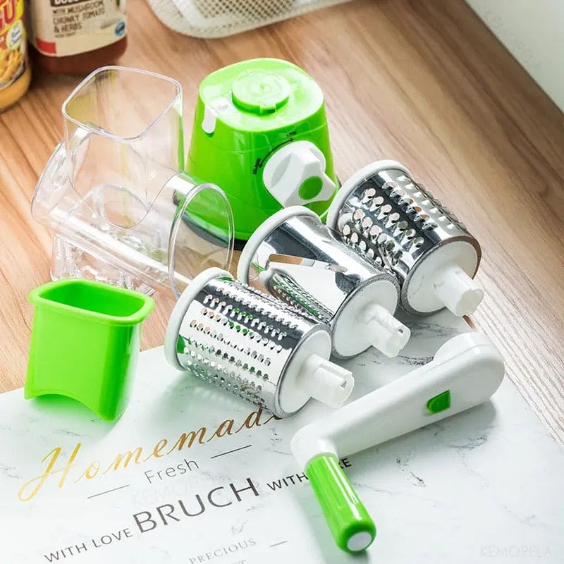 3 in 1 Manual Tabletop Drum Grater