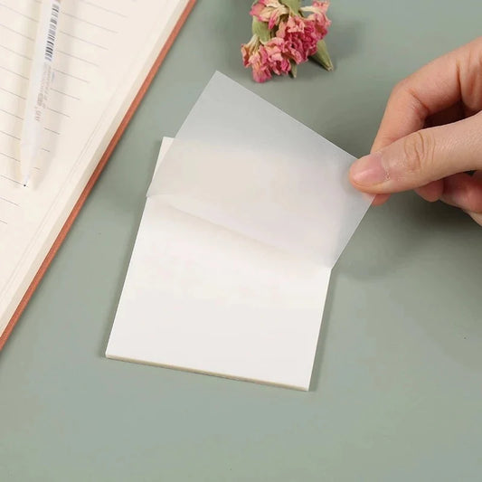 50 Sheets Transparent Sticky Notes