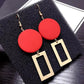 Fashion Diy Wooden Round Earrings