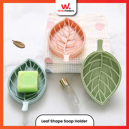 Leaf Shape Soap Holder Non Slip Soap Box