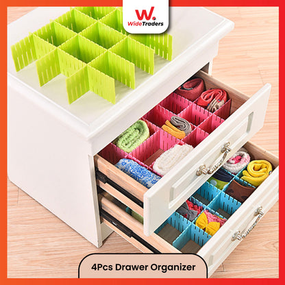 4Pcs Drawer Organizer