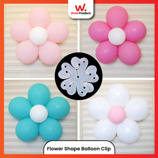 6Pcs Flower Shape Balloon Clip