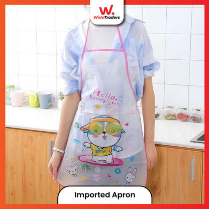 Waterproof & Oil Resistant Sleeveless Apron (Random color, Random design)