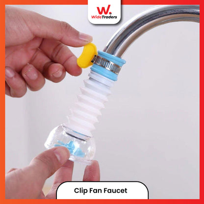 Fan Faucet Clip 360 Rotating Flexible Kitchen Faucet Water Filter