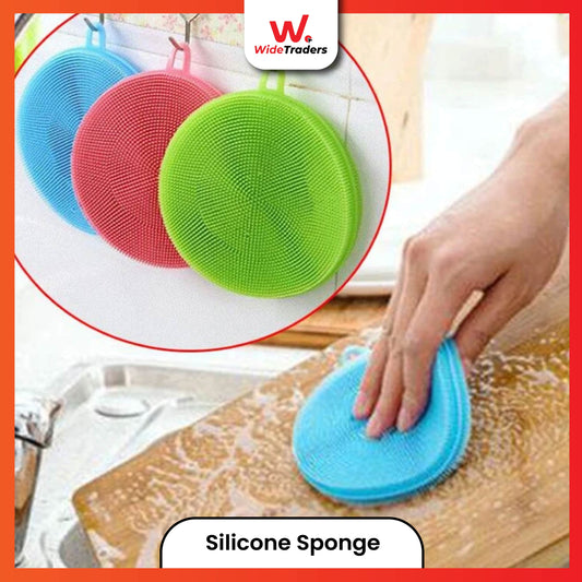 Silicone Cleaning Brushes Soft Silicone Scouring Pad